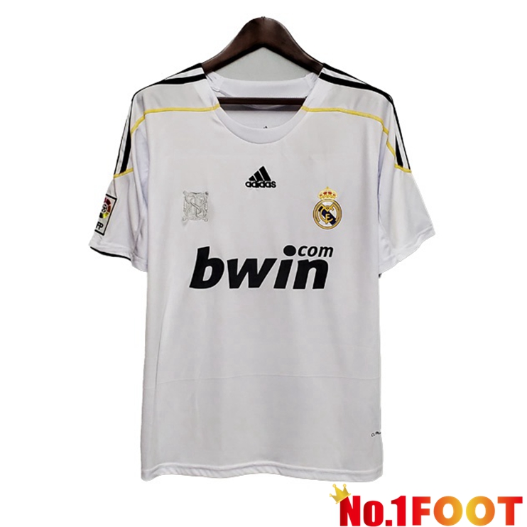 Real Madrid Retro Home Jersey White 2009-2010