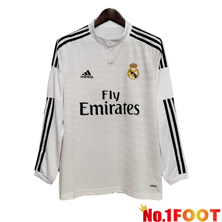 Real Madrid Retro Home Jersey Long sleeve White 2014-2015