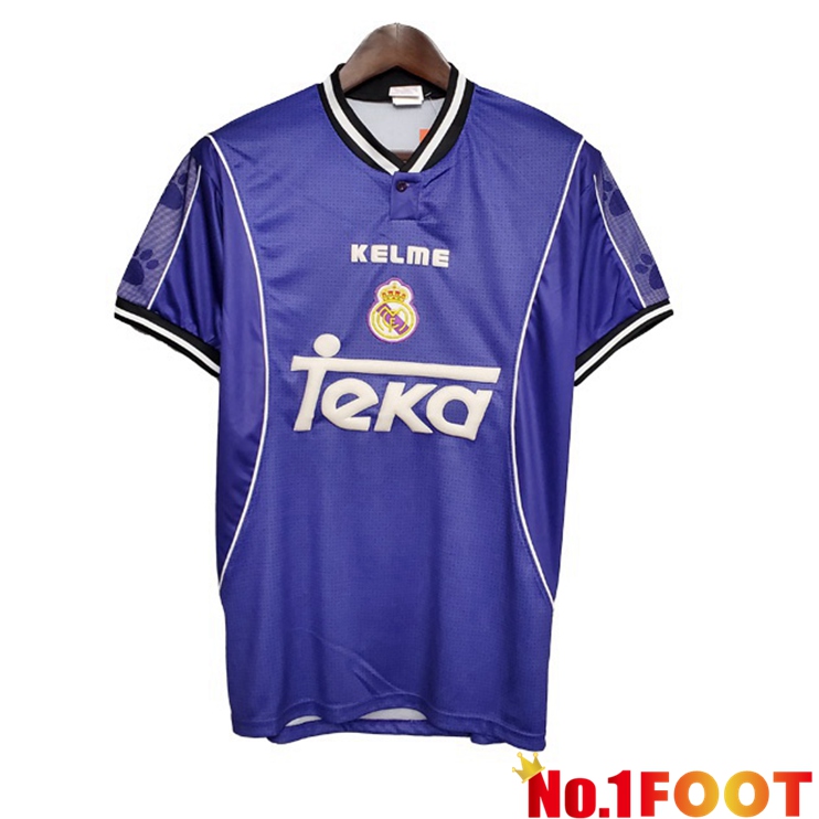 Real Madrid Retro Away Jersey Blue 1997-1998