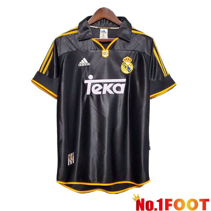 Real Madrid Retro Away Jersey Black 1998-1999