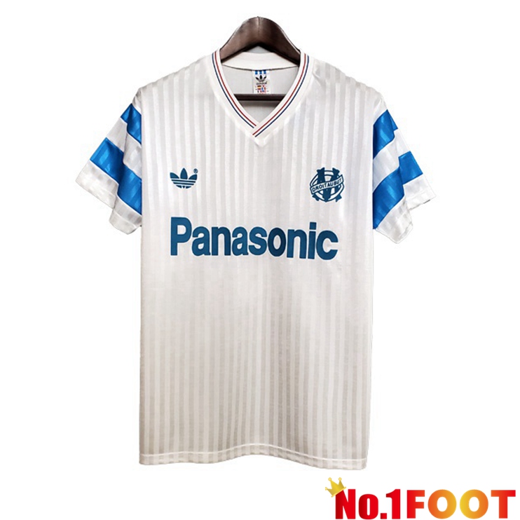 Marseille OM Retro Home Jersey White 1990