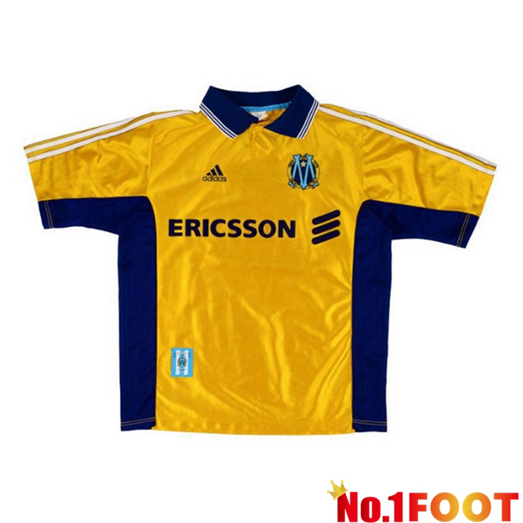 Marseille OM Retro Away Jersey Yellow 1998-1999