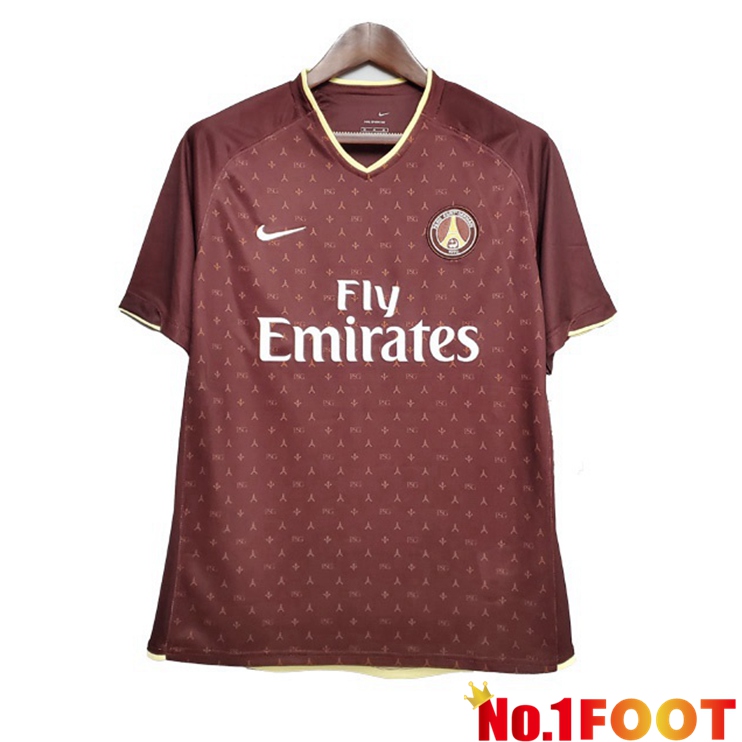 Paris PSG Retro Away Jersey Red 2006-2007