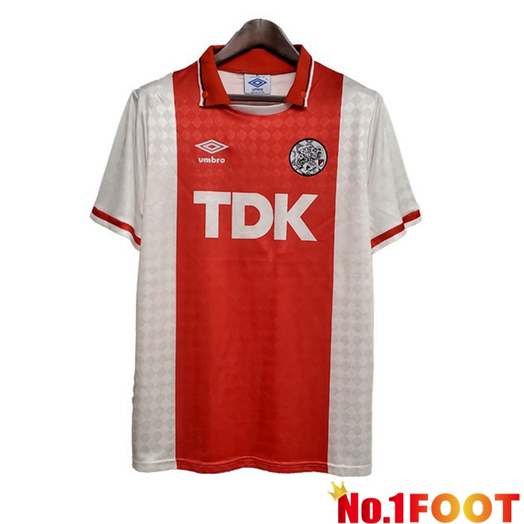 AFC Ajax Retro Home Jersey Red 1990-1992