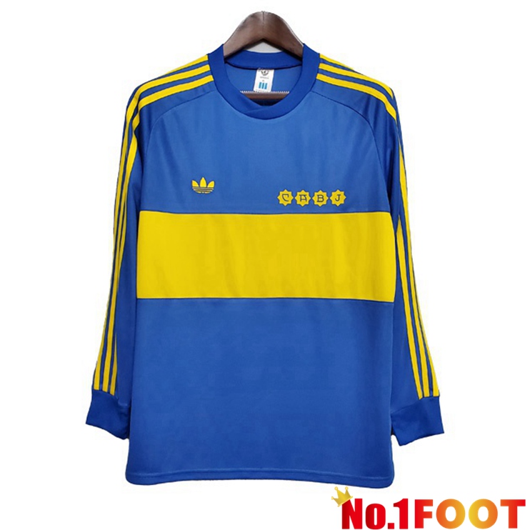 Boca Juniors Retro Home Jersey Long sleeve Blue 1981