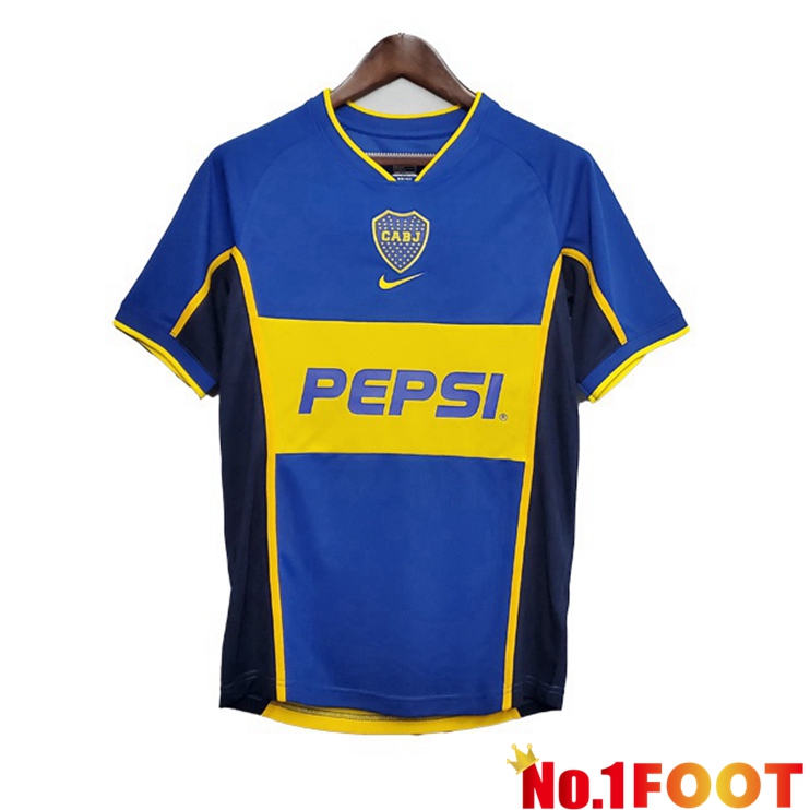 Boca Juniors Retro Home Jersey Blue 2002