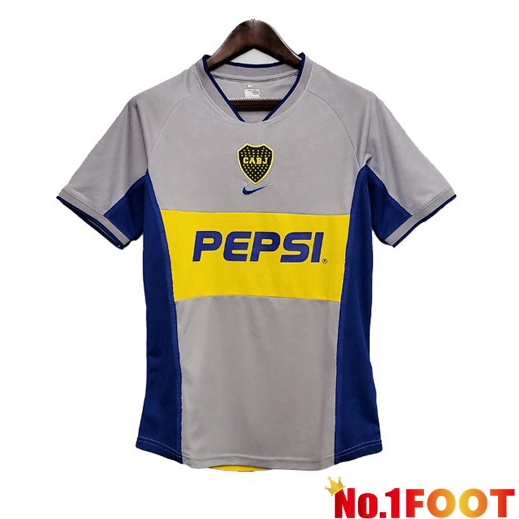 Boca Juniors Retro Away Jersey Grey 2002