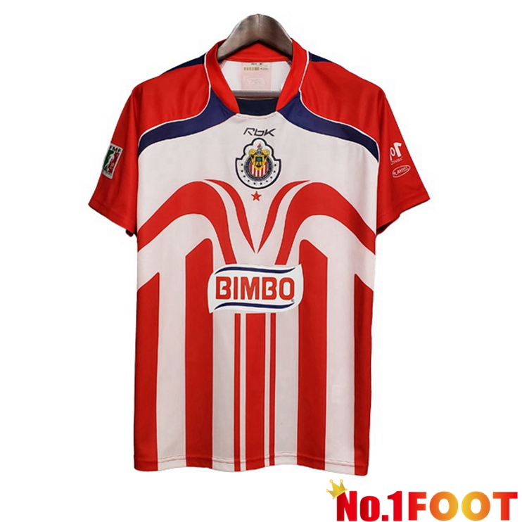 CD Guadalajara Retro Home Jersey Red 2006-2007