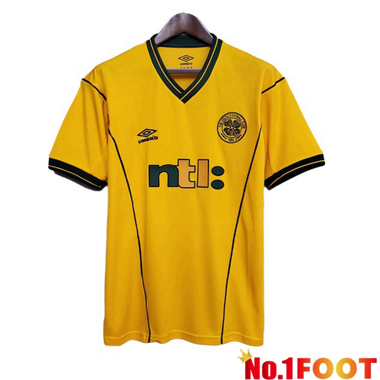 Celtic FC Retro Away Jersey Yellow 2001-2003