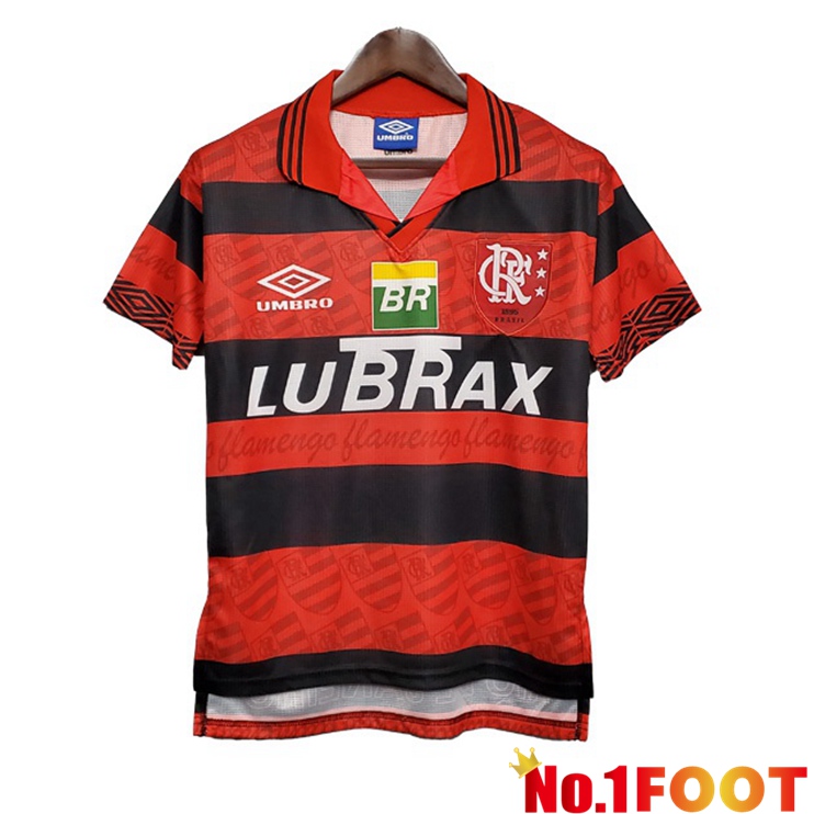 Flamengo Retro Home Jersey Red Black 1995