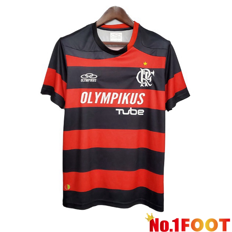 Flamengo Retro Home Jersey Red Black 2009-2010