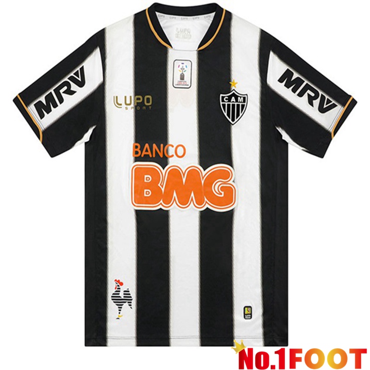 Atletico Mineiro Retro Home Jersey Black White 2013