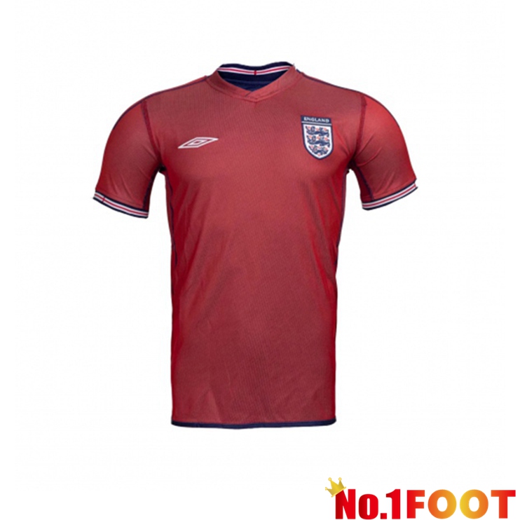 England Retro Away Jersey Red 2002