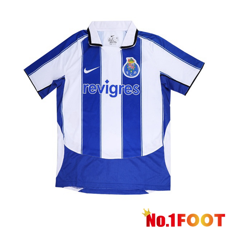 FC Porto Retro Home Jersey White Blue 2003-2004