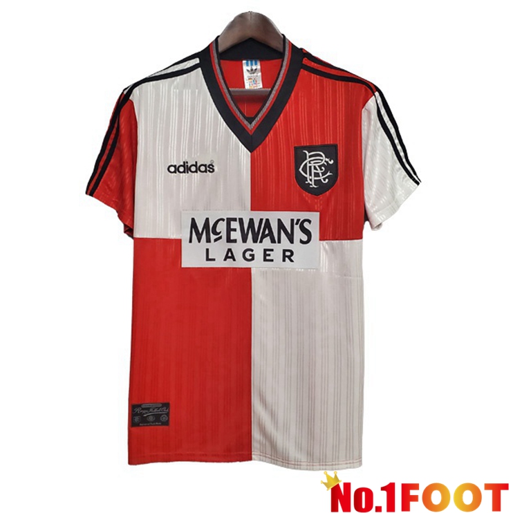 Rangers FC Retro Away Jersey Red 1995-1996