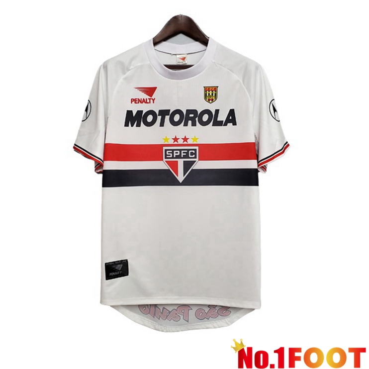 Sao Paulo FC Retro Home Jersey White 1999-2000