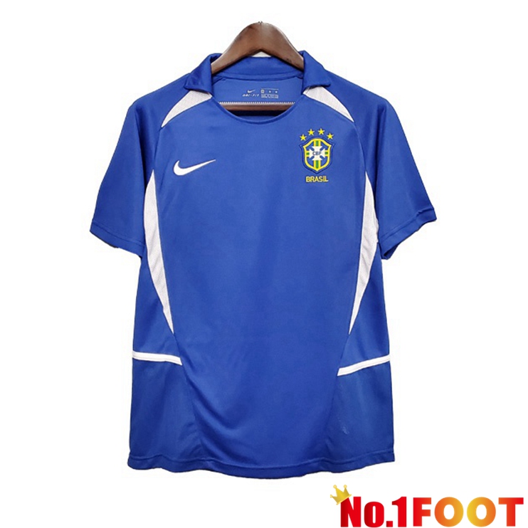 Brazil Retro Away Jersey Blue 2002