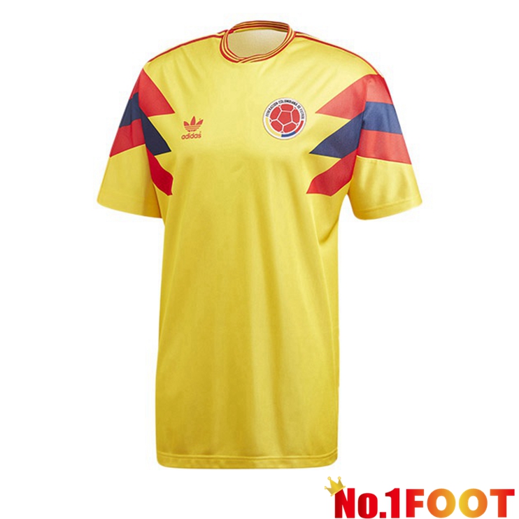 Colombia Retro Home Jersey Yellow 1990