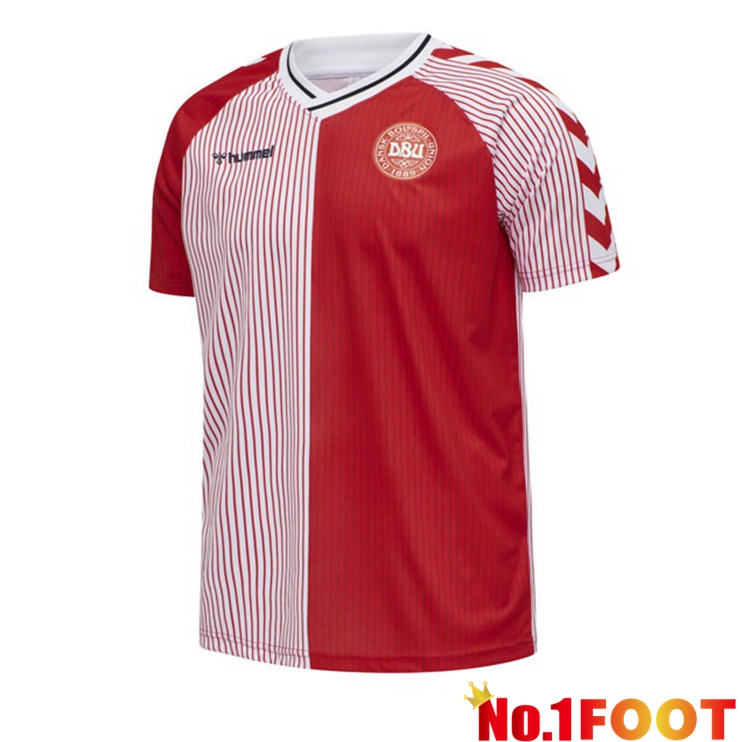 Denmark Retro Home Jersey Red 1986