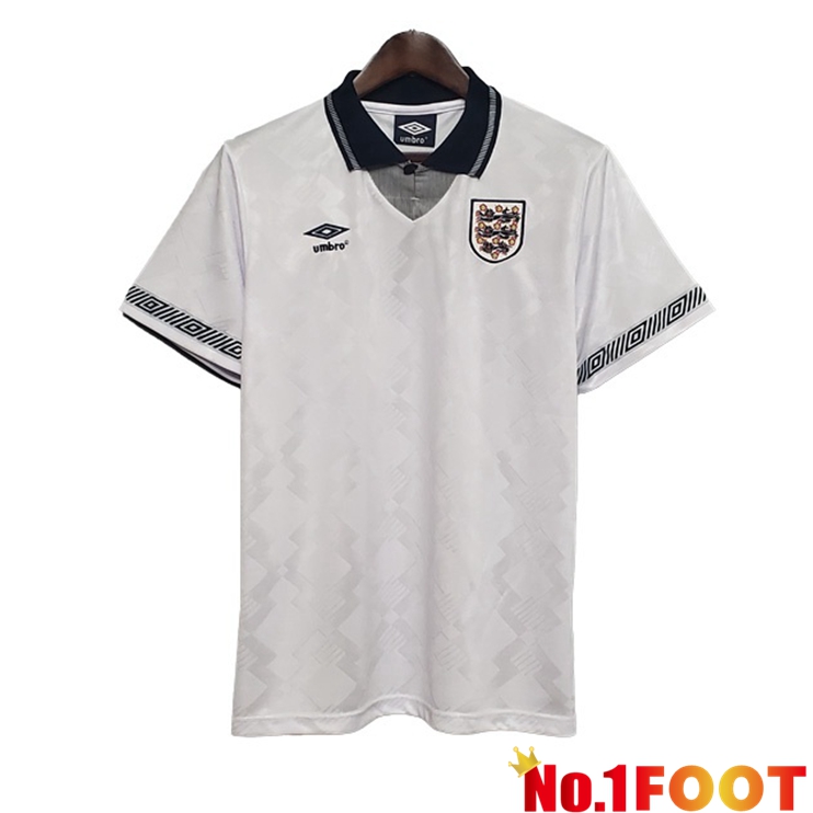 England Retro Home Jersey White 1990