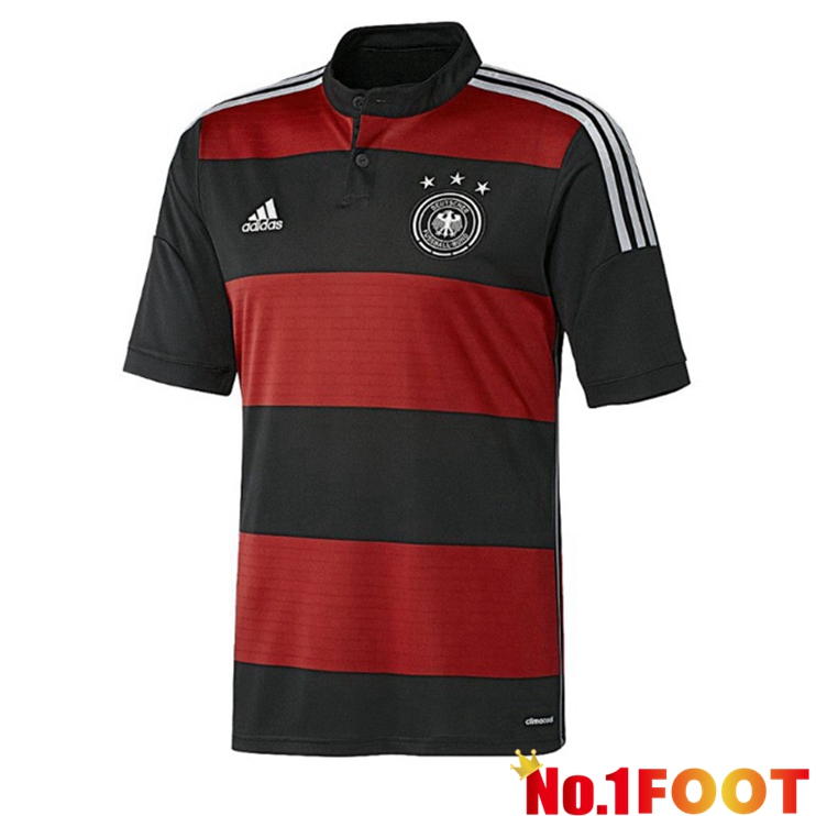 Germany Retro Away Jersey Black Red 2014