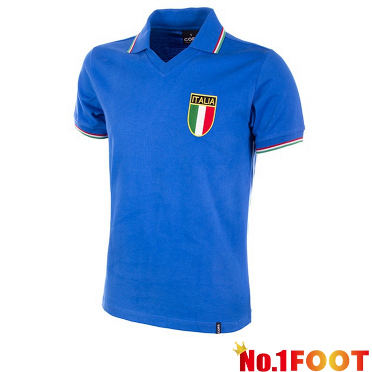 Italy Retro Home Jersey Blue 1982