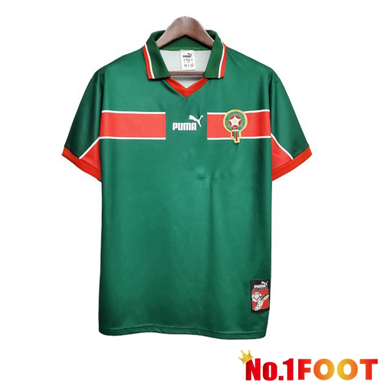 Maroc Retro Home Jersey Green 1998