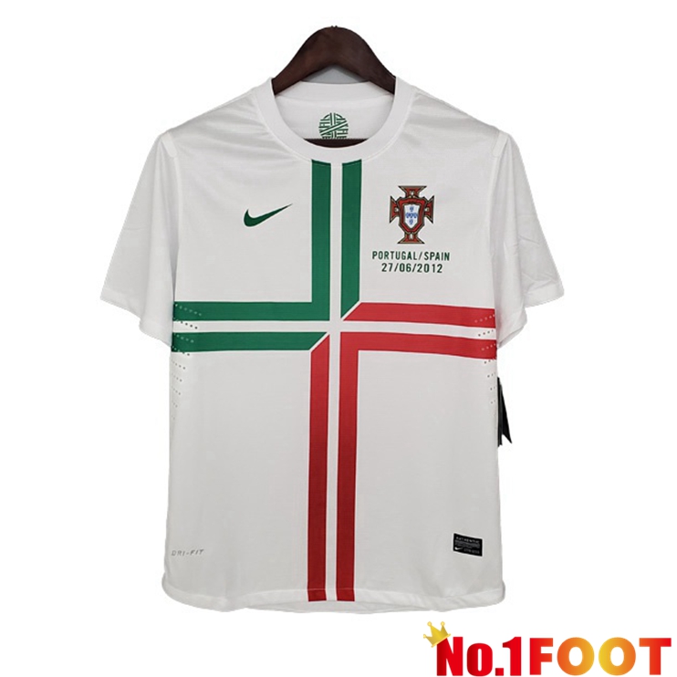 Portugal Retro Away Jersey White 2012