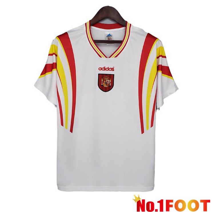 Spain Retro Away Jersey White 1996