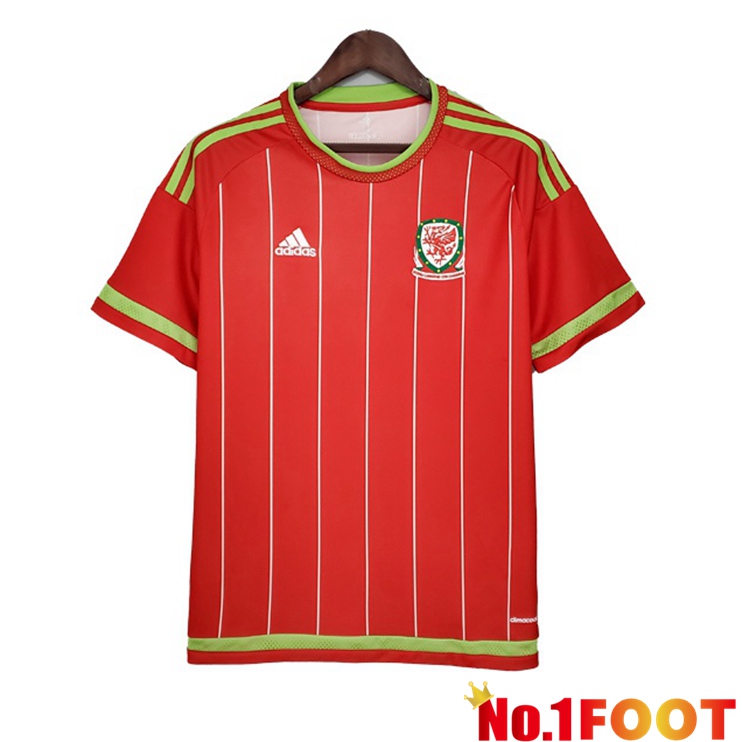 Wales Retro Home Jersey Red 2015-2016