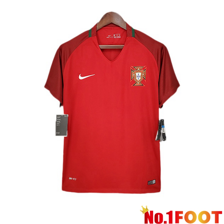 Portugal Retro Home Jersey Red 2018