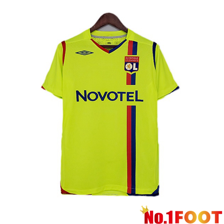 Lyon OL Retro Away Jersey Yellow 2008-2009