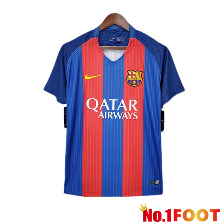 FC Barcelona Retro Home Jersey Red Blue 2016-2017