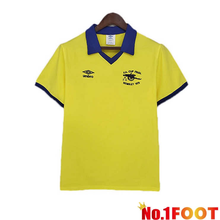 Arsenal Retro Away Jersey Yellow 1971-1979