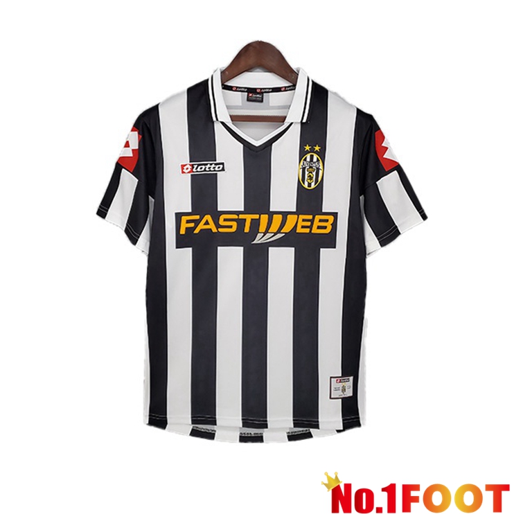 Juventus Retro Home Jersey Black White 2001-2002