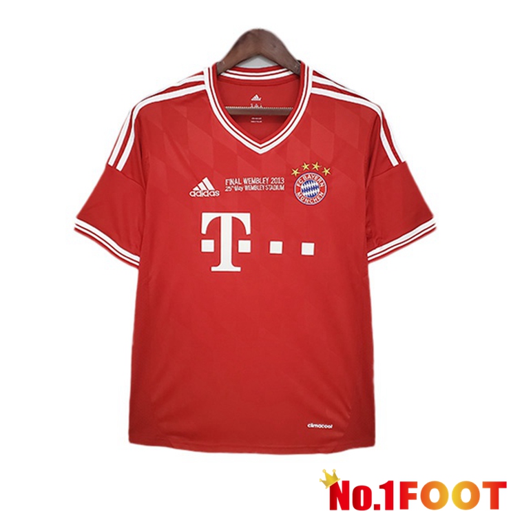 Bayern Munich Champions League Retro Home Jersey Red 2013-2014