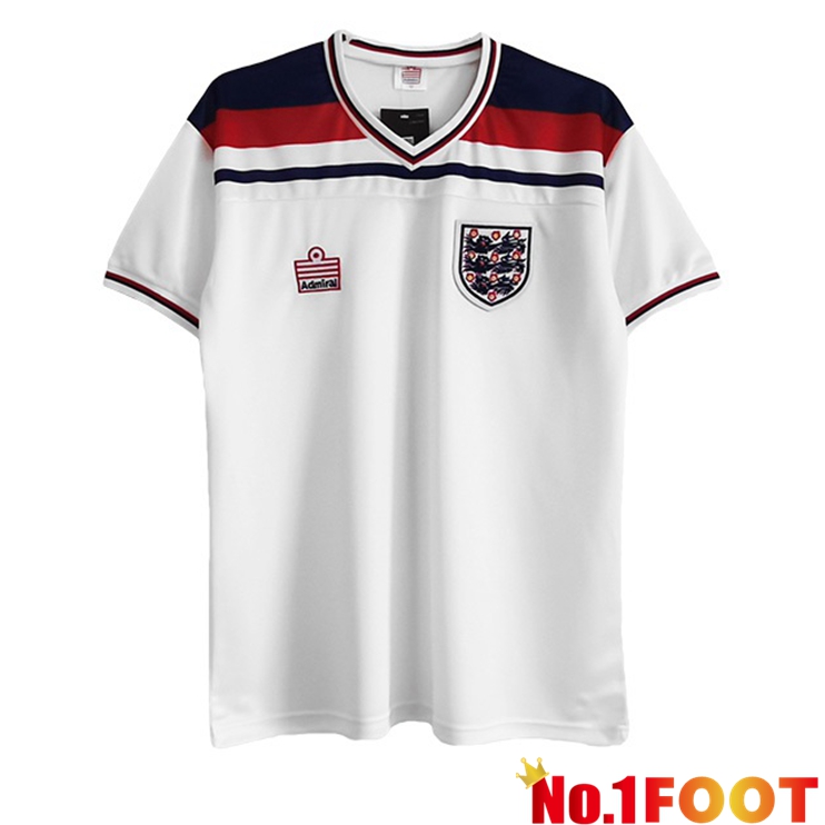 England Retro Retro Home Jersey White 1982