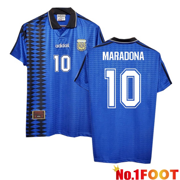 Argentina Retro Away Jersey MARADONA #10 1994-1995