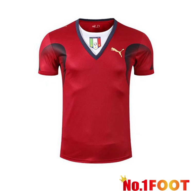 Italy Goalkeeper Jersey Retro 2006 World Cup Champion Red