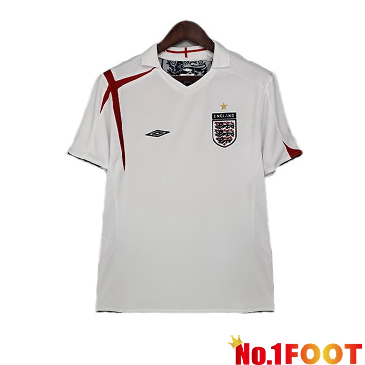 England Retro Retro Home Jersey White 2006