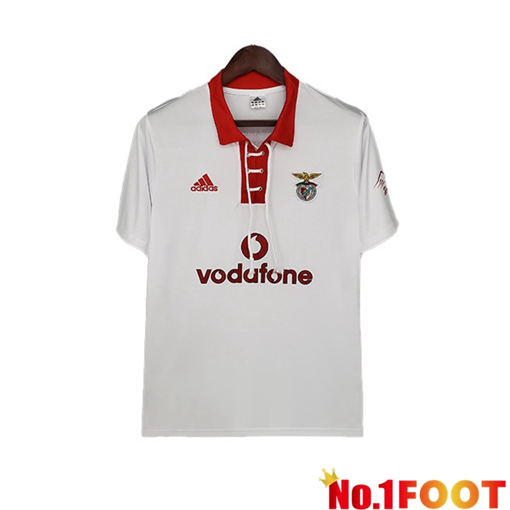 S.L Benfica Retro Away Jersey White 2004-2005