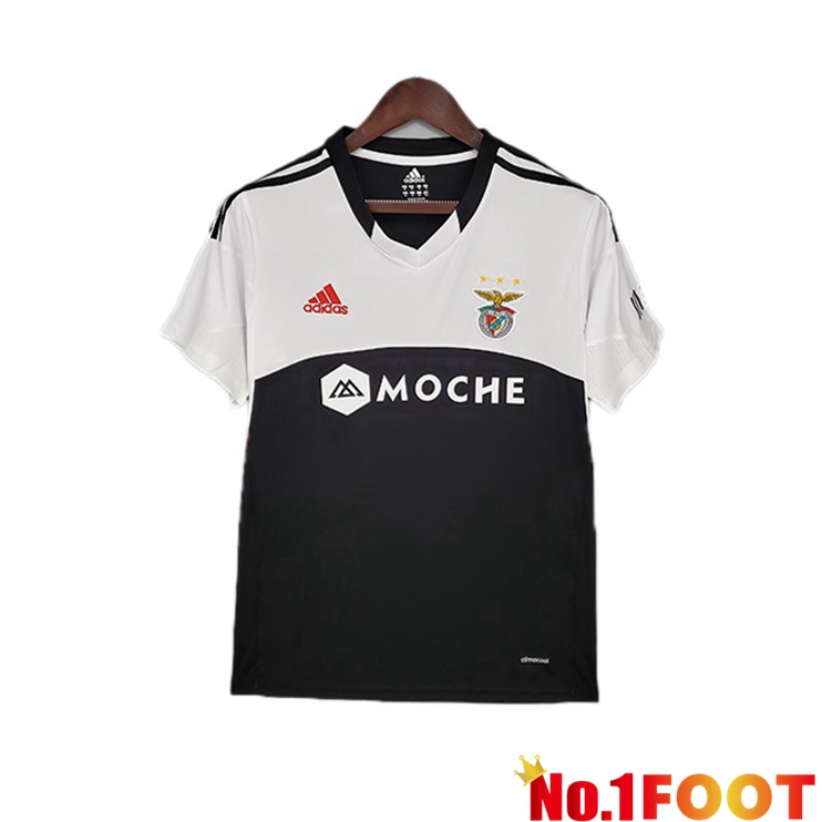 S.L Benfica Retro Away Jersey White Black 2013-2014