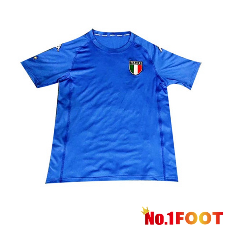 World Cup Italy Retro Home Jersey Blue 2002