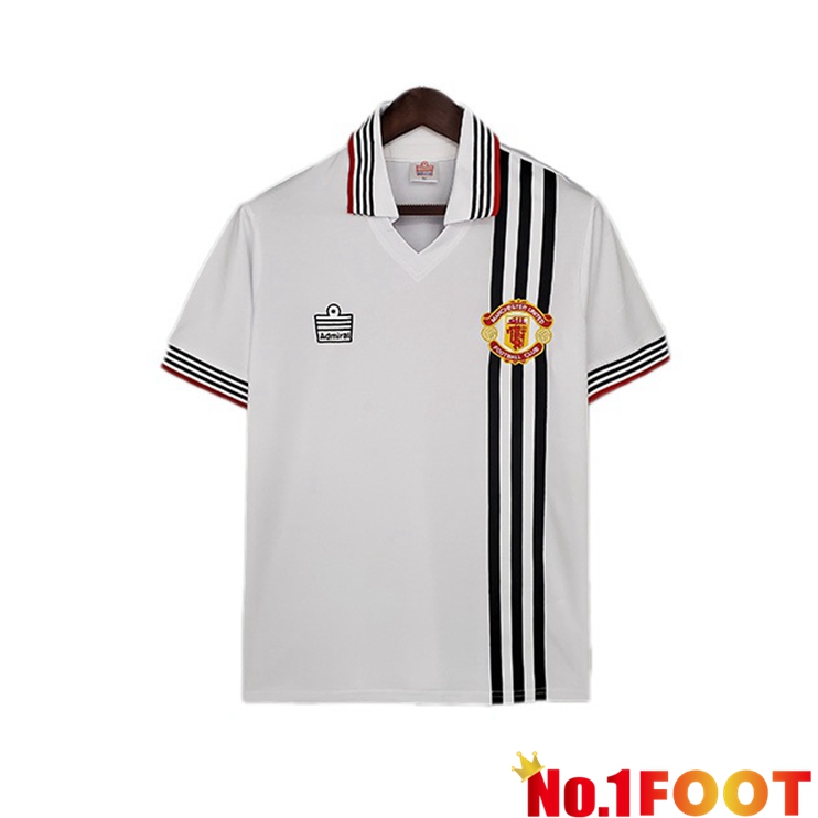 Manchester United Retro Away Jersey White 1975-1980