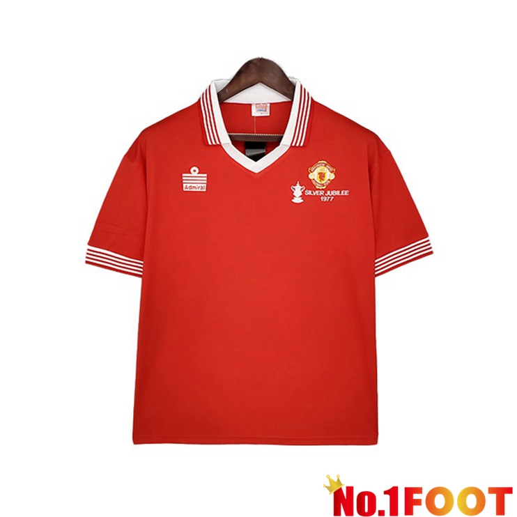 Manchester United Retro Home Jersey Red 1977