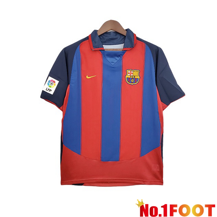 FC Barcelona Retro Home Jersey Red Blue 2003-2004