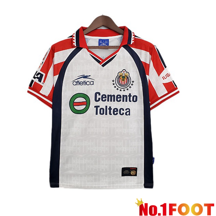 CD Guadalajara Retro Away Jersey Red White 1999-2000