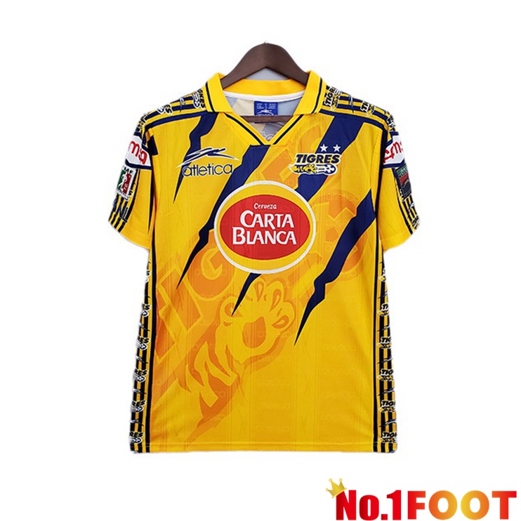 Tigres UANL Retro Home Jersey Yellow 1997-1998