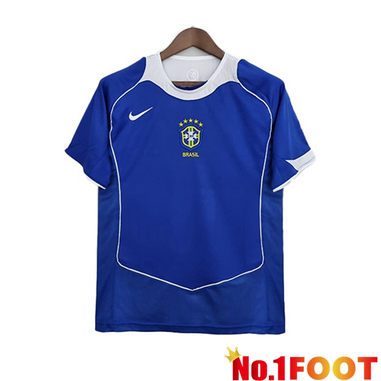 Brazil Retro Away Jerseys Blue 2004-2006