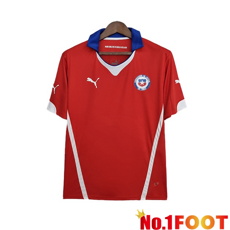 Chile Retro Home Jerseys Red 2014